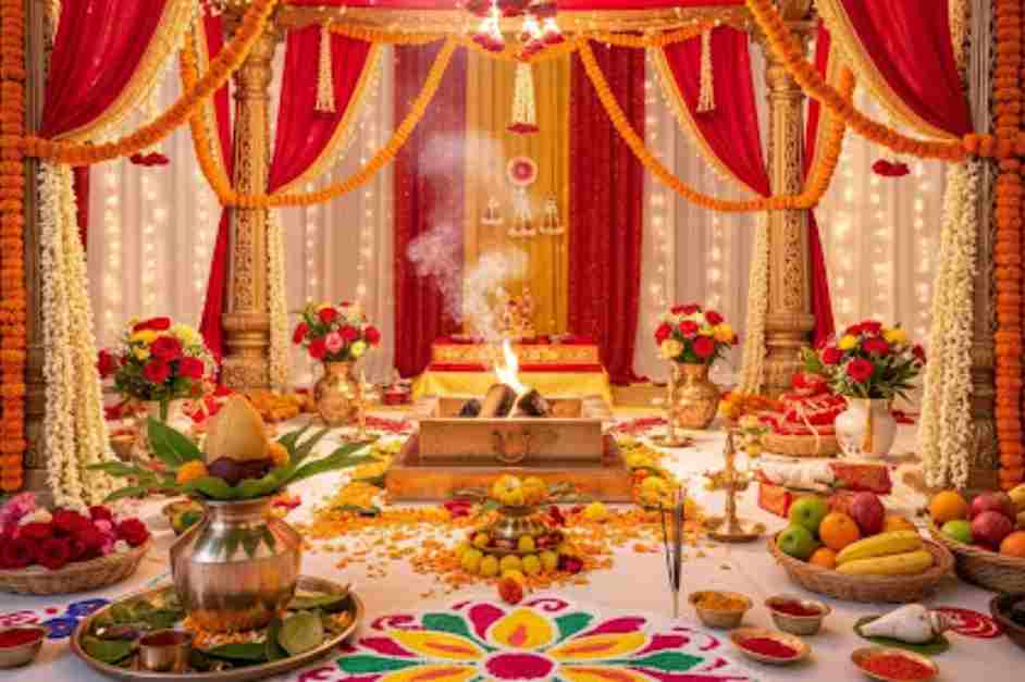 Rajesh Kumar Pandey North Indian Hindi pandit performing puja in Bangalore