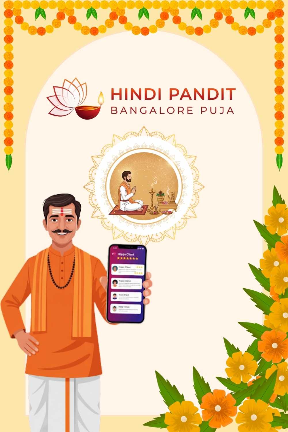 Rajesh Kumar Pandey trusted North Indian pandit in Bangalore